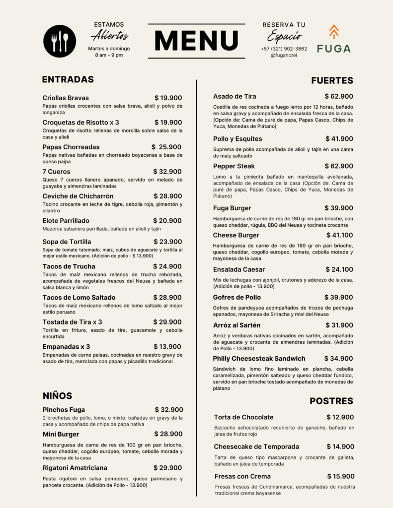Menu Principal