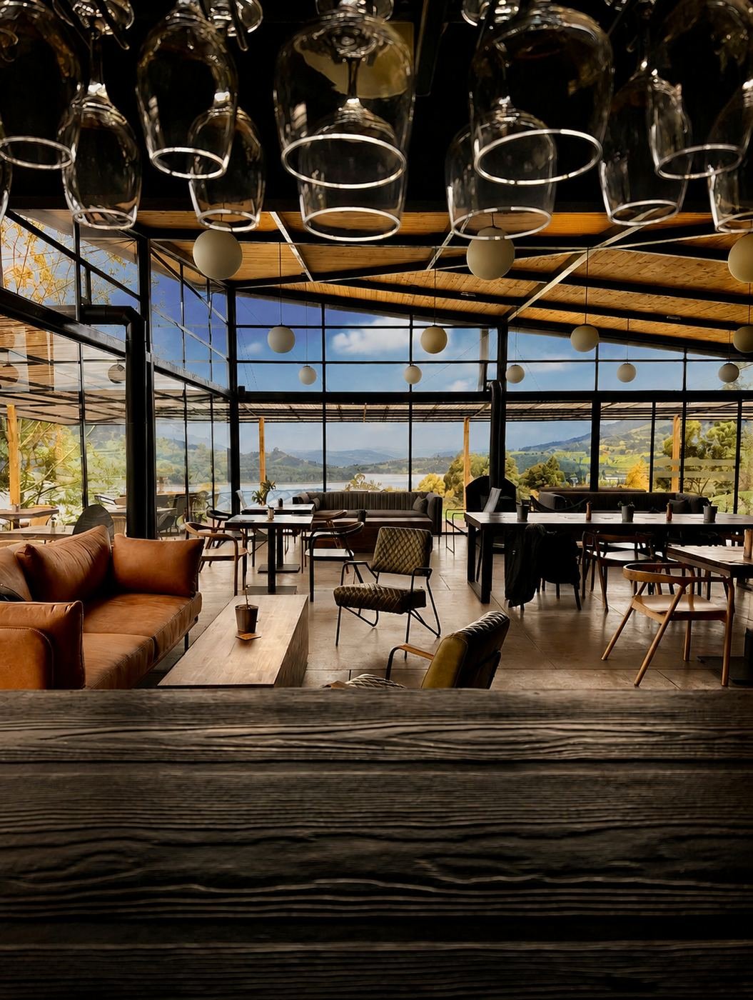 Restaurante de Fuga con vista al Embalse del Neusa, Cundinamarca