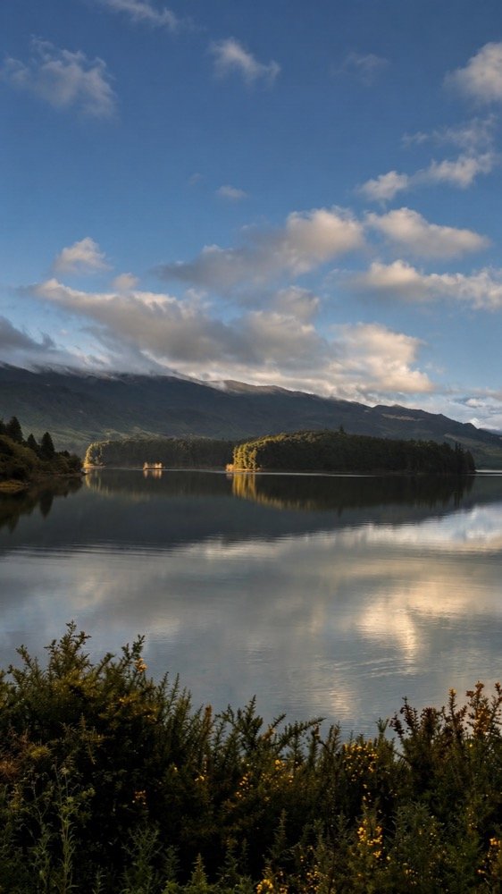 Vista panorámica del Embalse del Neusa desde Fuga